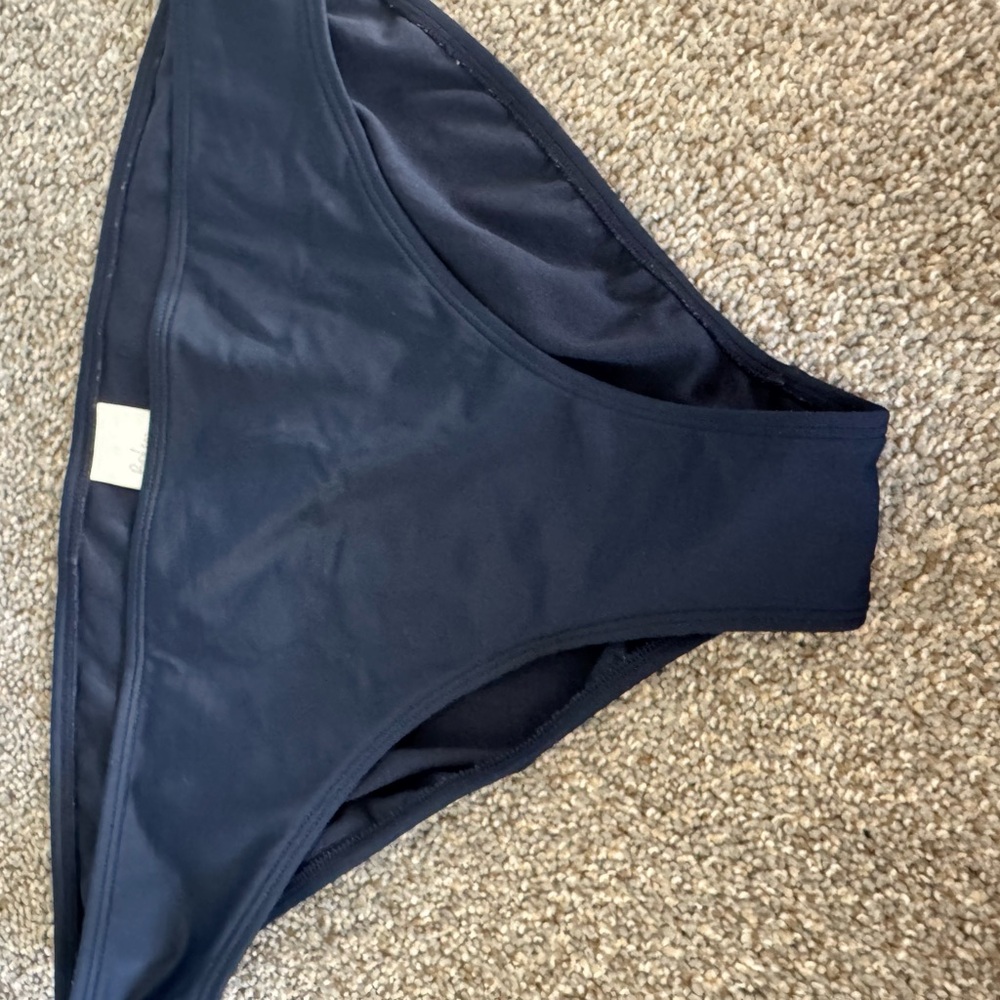 Boden Black Bikini Swim Bottom High-Cut Design